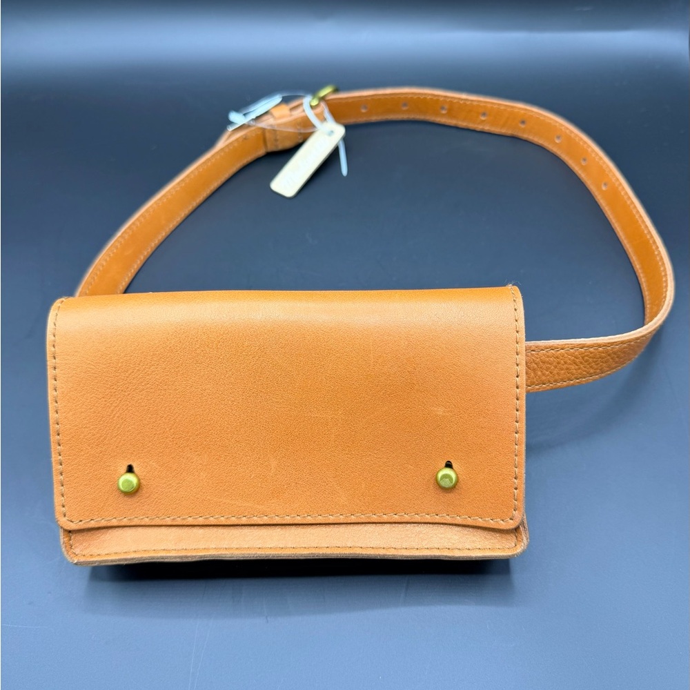 NWT NEW Madewell Leather Waist Belt Bag Tan XS/S Fanny Pack Travel Minimalist - Picture 2 of 9